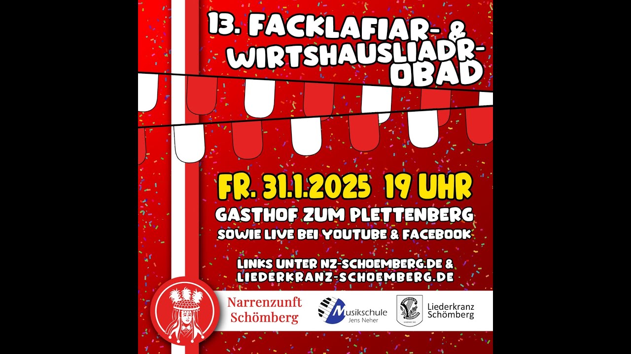 Wirtshausliedersingen 2025 - der Livestream!