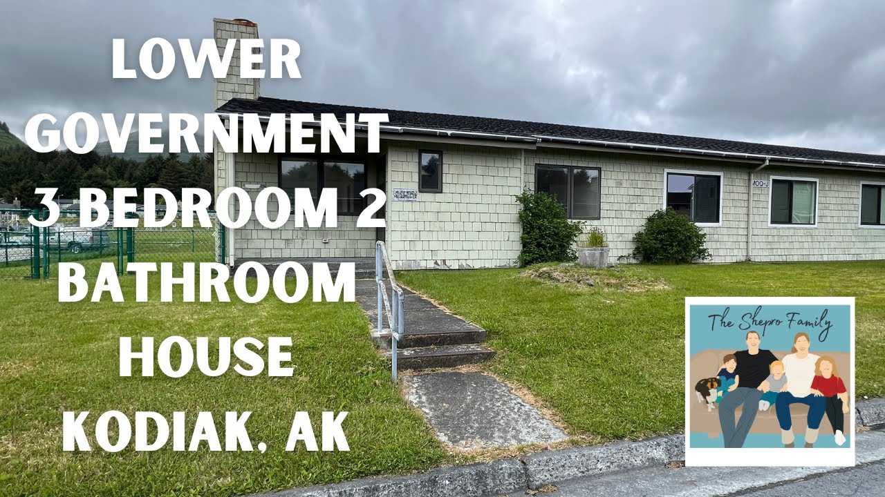 Kodiak, Alaska Lower Government 3 Bedroom 2 Bathroom Coast Guard Housing Video Tour
