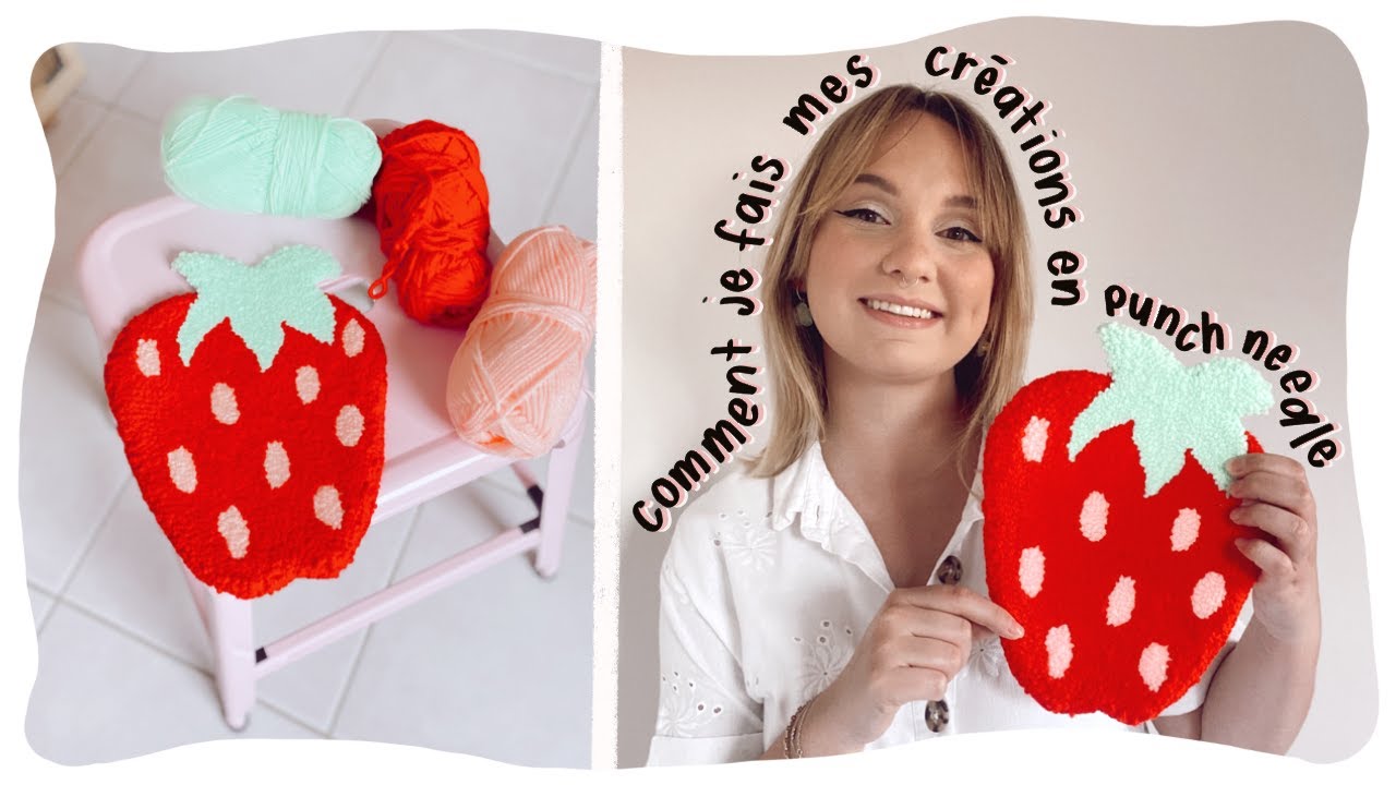 Comment je fais mes cr&eacute;ations en Punch Needle + CONCOURS ! 🧵