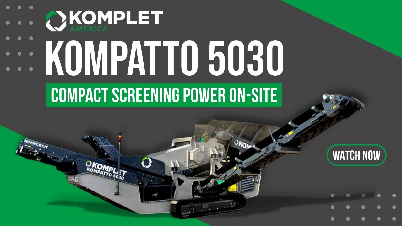 Komplet Kompatto 5030 Vibrating Screener | Compact Screening Power On-Site