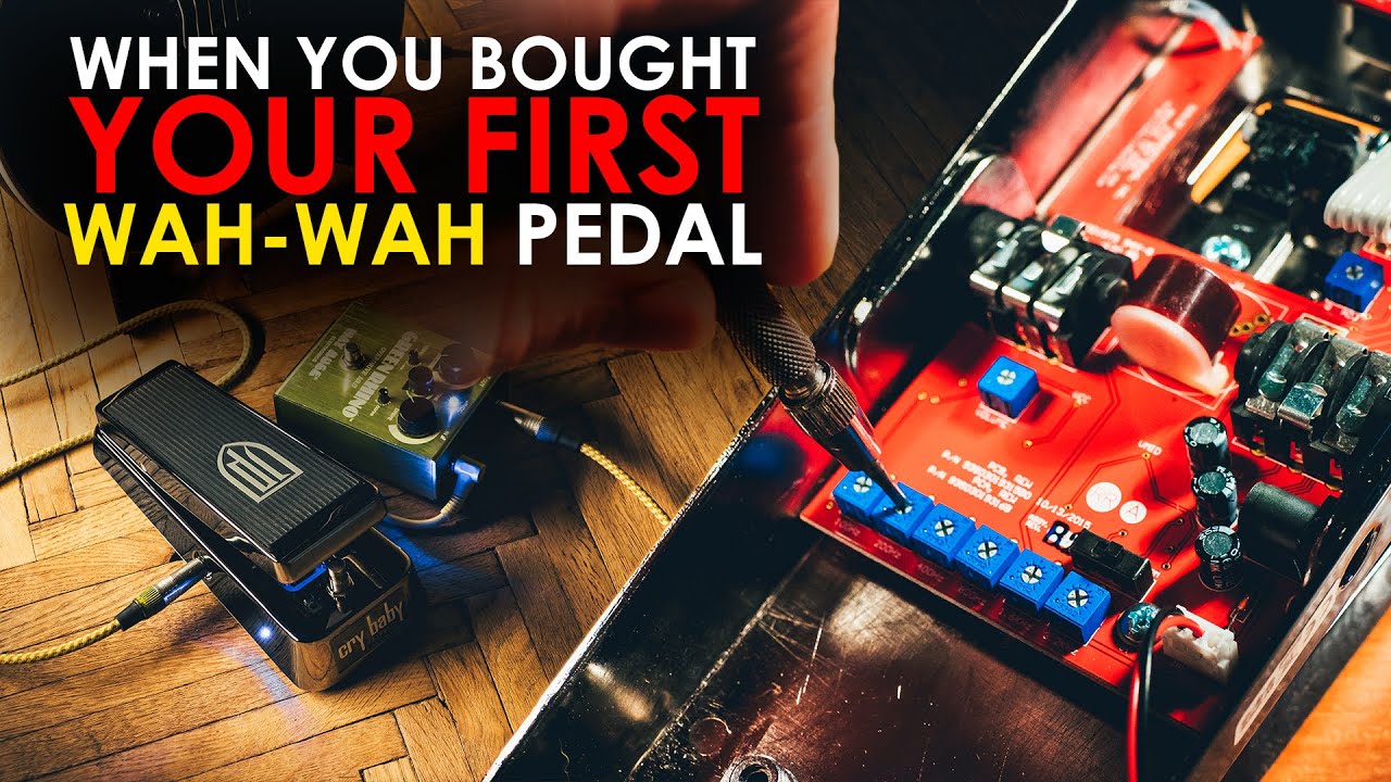 When you bought your first wah-wah pedal. Cry Baby John Petrucci demo