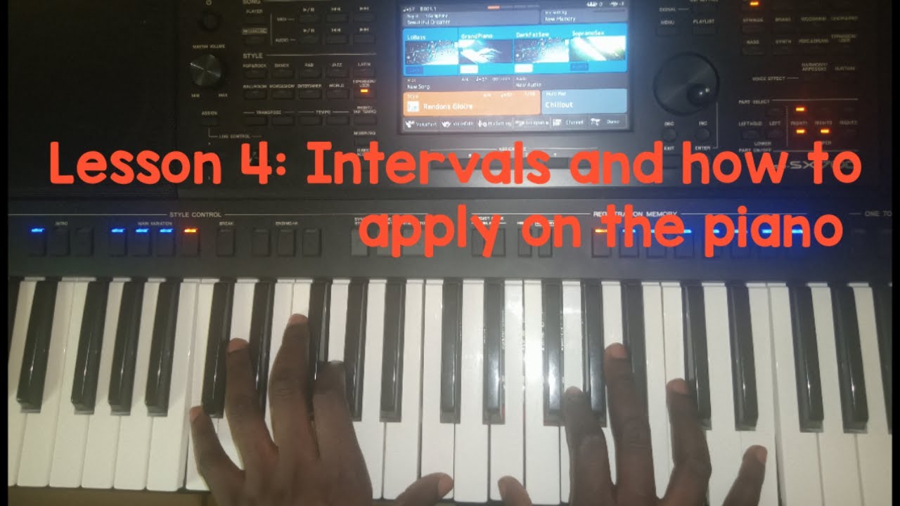 How to play piano; Lesson 4: Intervals