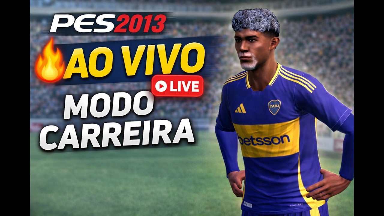O SUMIDO VOLTOU. AO VIVO 🔵🟡 CHEGUEI NO BOCA JUNIORS! NOVA FASE DA CARREIRA | PES 2013 RUMO AO TOPO