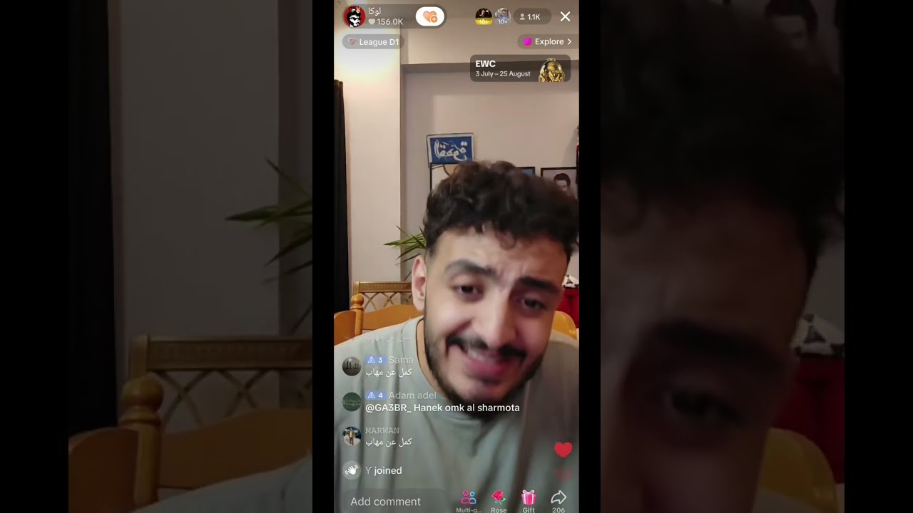 لايف رد مو لوكا على مهاب شادي والشباب بعد ما مهاب غلط فيه عند تريبلز