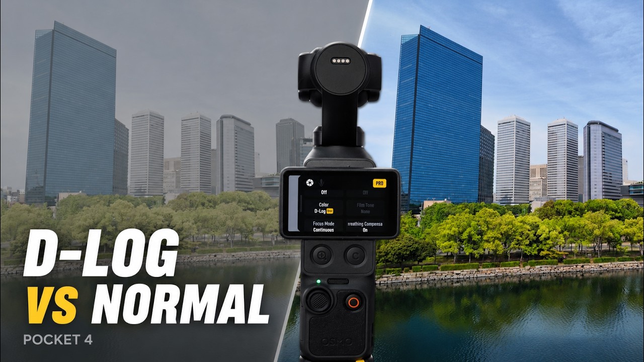 DJI Pocket 4 D-Log против обычного режима: какой из них действительно стоит использовать?