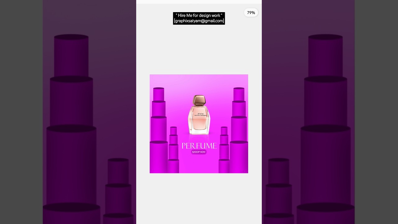 Let's Design Perfume Ads Poster | 