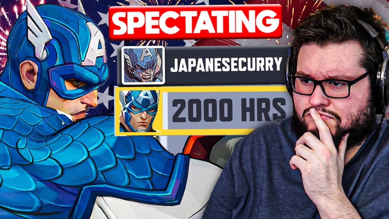 I SPECTATED THE #1 CAPTAIN AMERICA IN MARVEL RIVALS