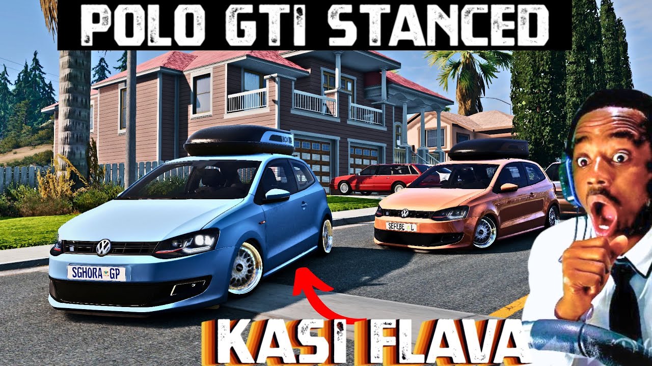 BeamNG Drive: Kasi Polo GTI Stance is not a crime, watch what happens | steering wheel gameplay