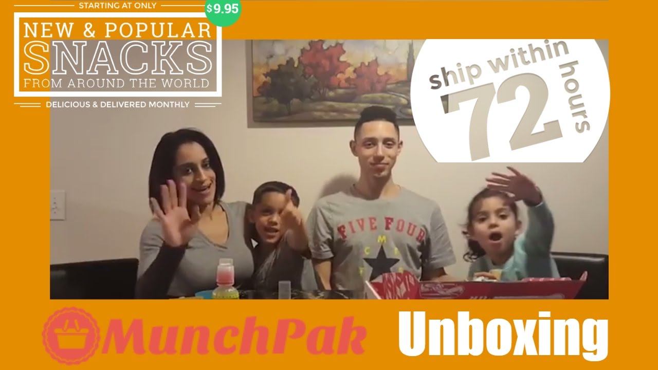 MunchPak Unboxing - Monthly Snack Subscription