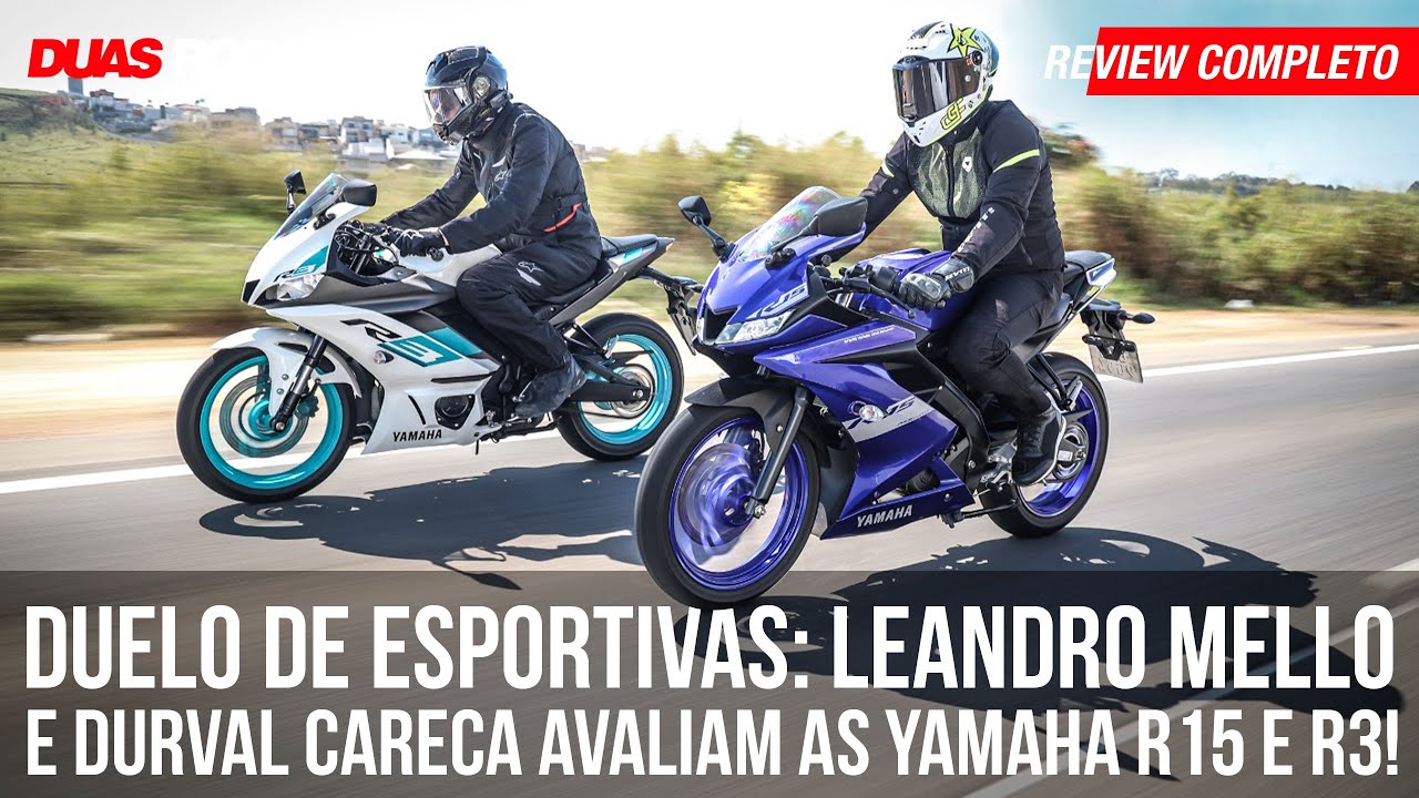 Duelo de Esportivas: Leandro Mello e Durval Careca avaliam as Yamaha R15 e R3!