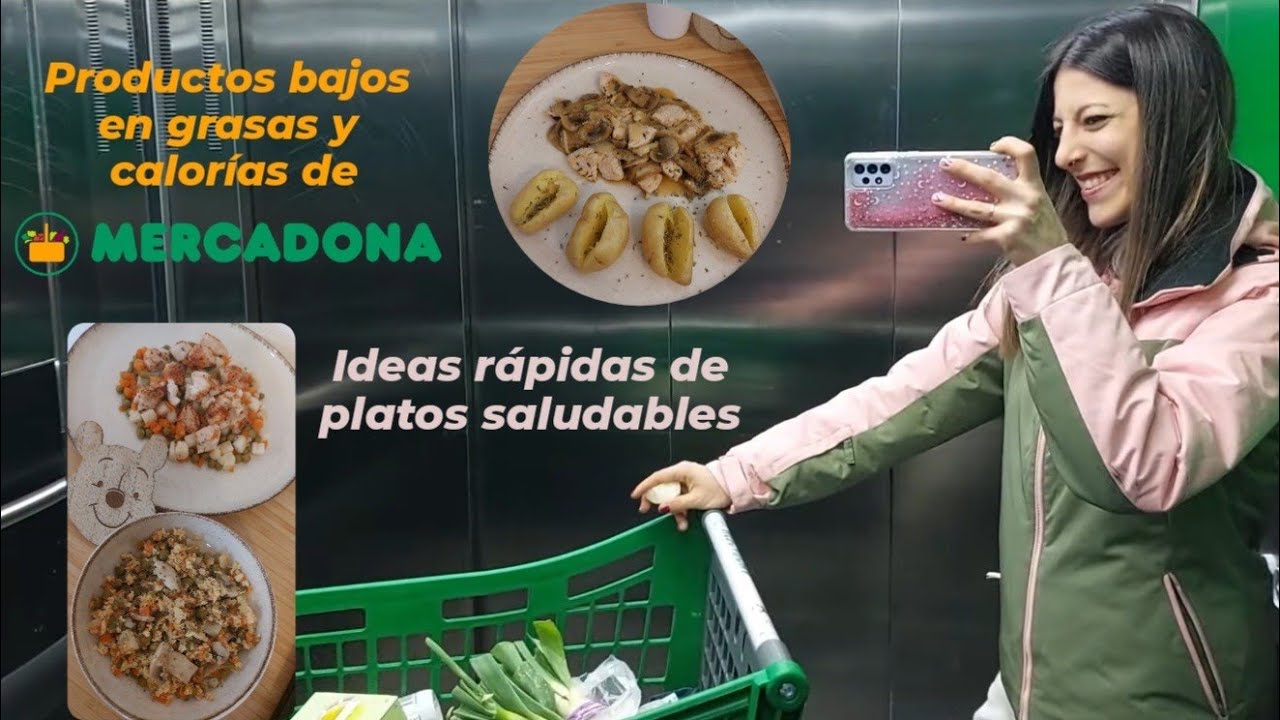 Visito MERCADONA y os enseño PRODUCTOS SALUDABLES, dieta BAJA en GRASAS y CALORÍAS + ideas de PLATOS