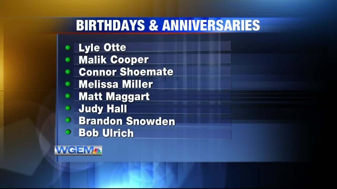 Birthdays and Anniversaries: February 5, 2020