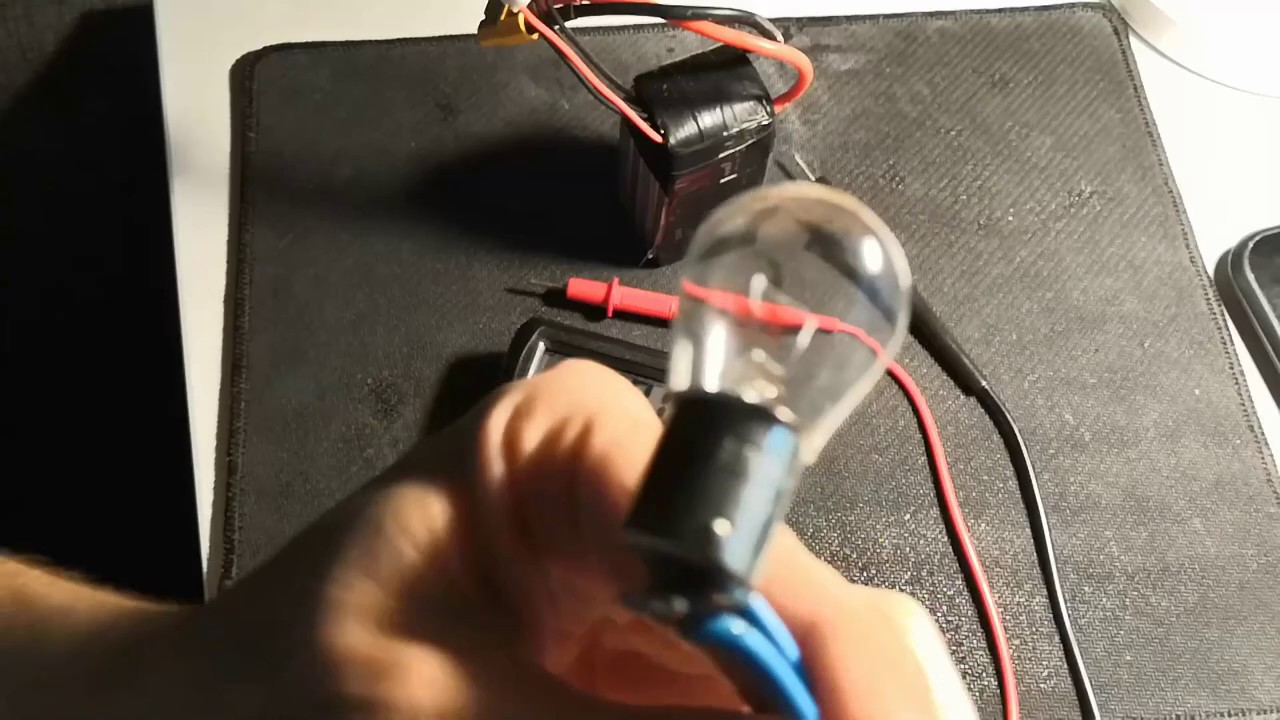 Simple discharging 4s Li-Pol battery with car bulb