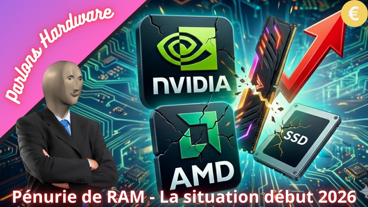 Crise de la RAM - Impact sur les cartes graphiques et le stockage