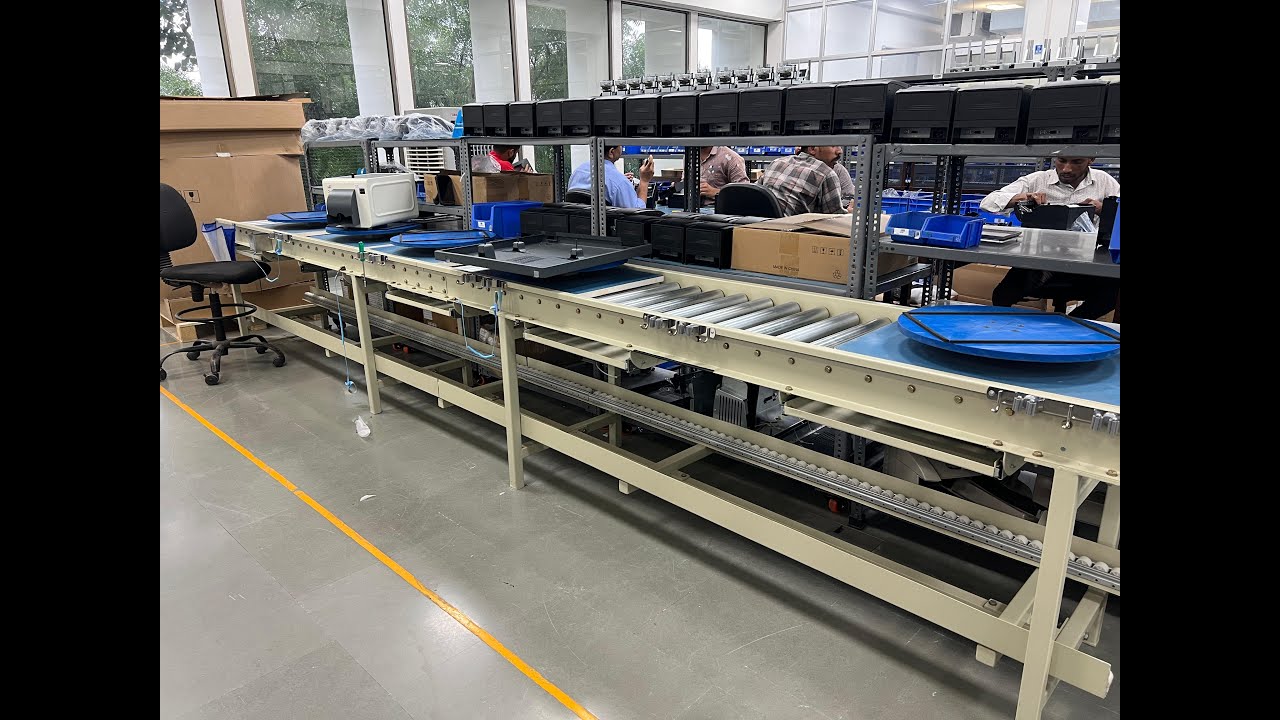 Printer Assembly Line Conveyor- Roller Assembly Conveyor- HS ENGINEERS