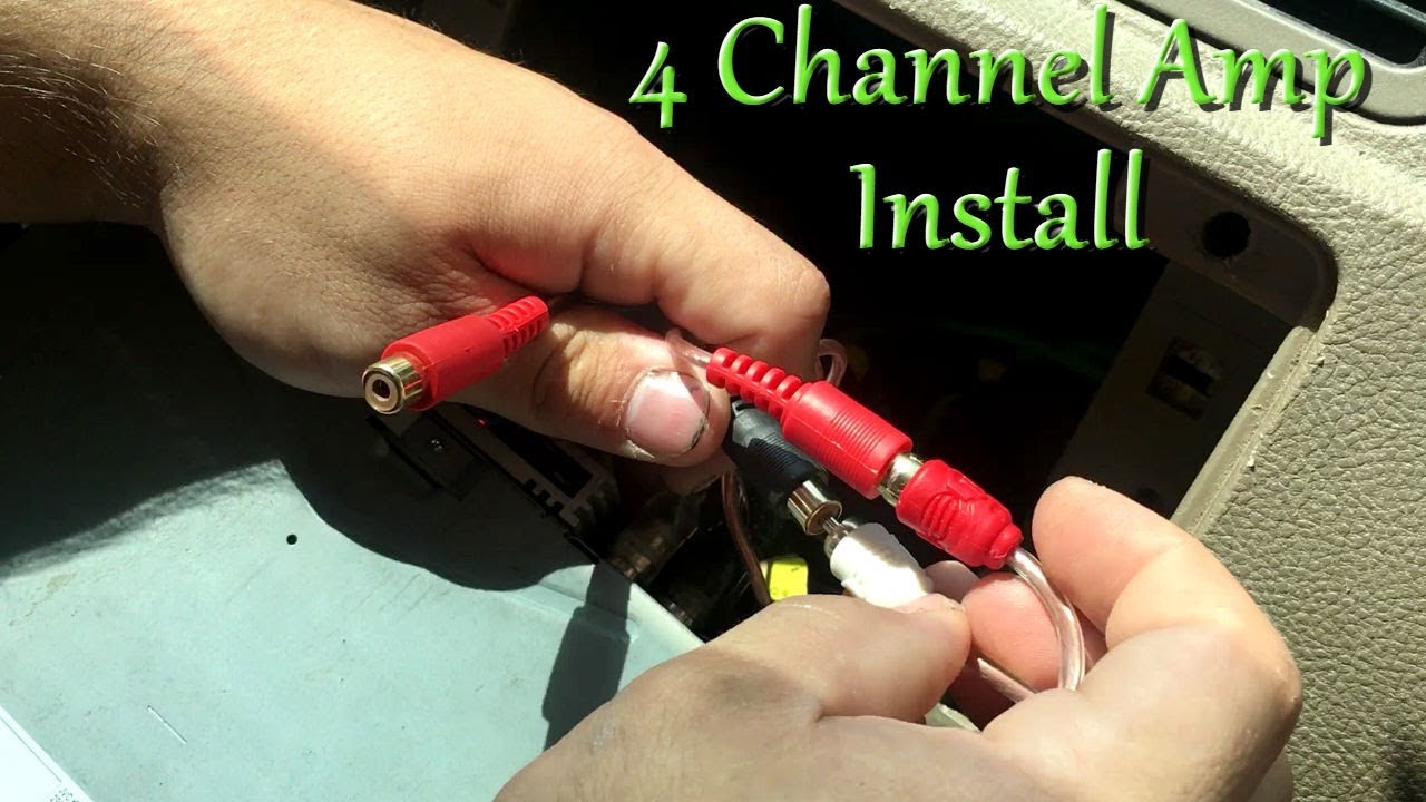 How To Install a 4 Channel Amp EASY