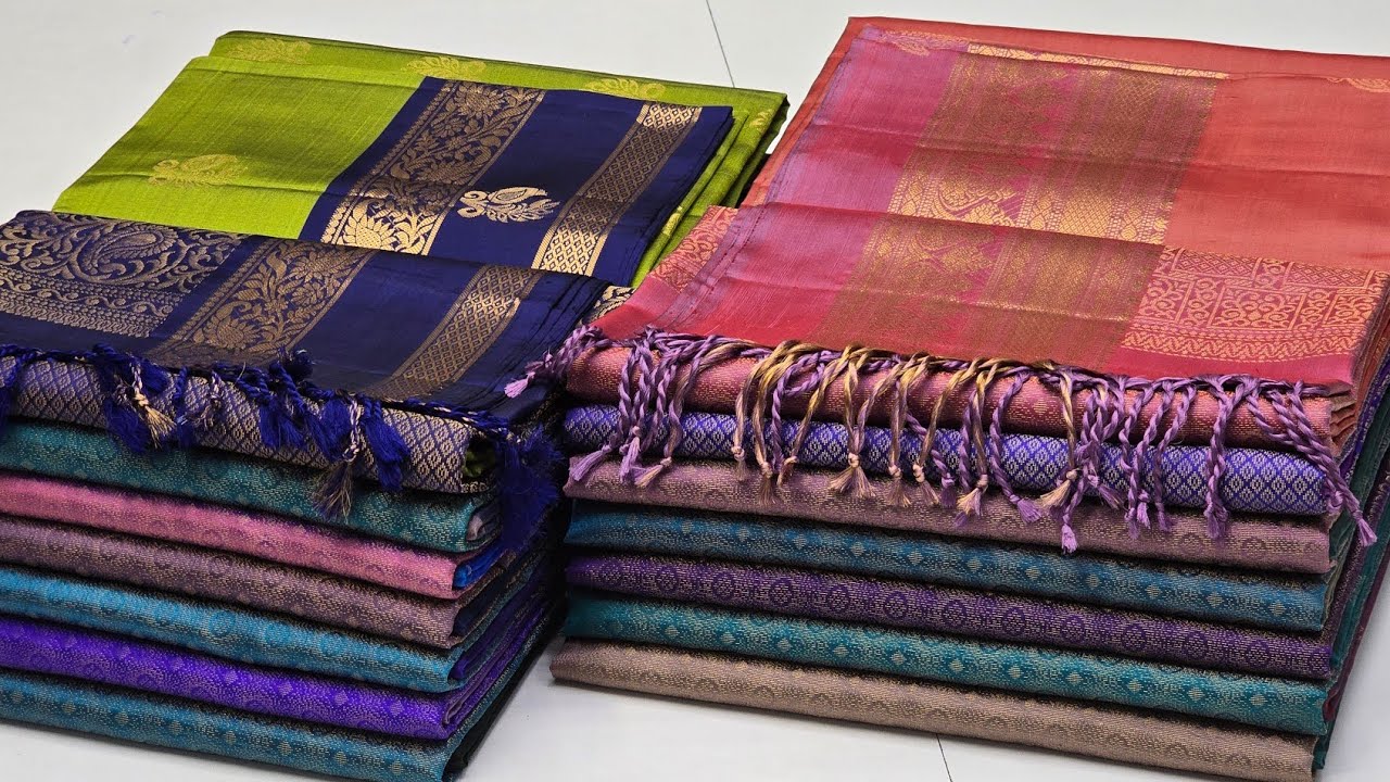 Best Silk Sarees Shop in Sirumugai || Retta Pet Kanchivaram Border Pure Silk Sarees ||
