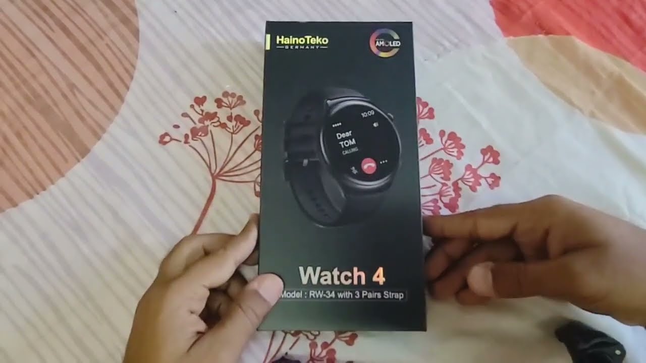 Hainoteko Watch 4 (RW-34) Unboxing & Quick Review | Stainless Steel Round Dial Smartwatch ⚡️⚡️