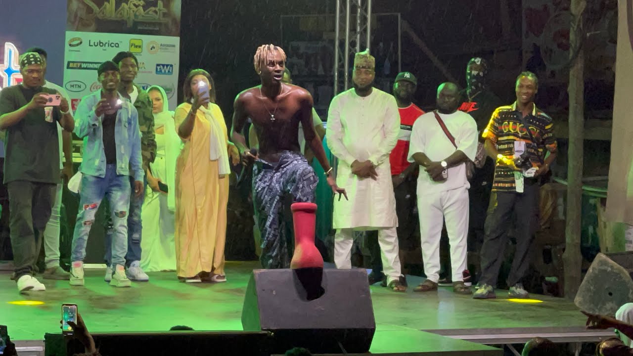 Larruso is a full mood. Watch him go bare chested live on stage at VIP-Nima Salafest 2023