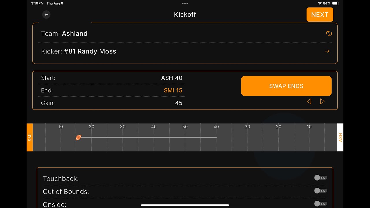 PressBox Football Stats - Live Scoring Kickoff