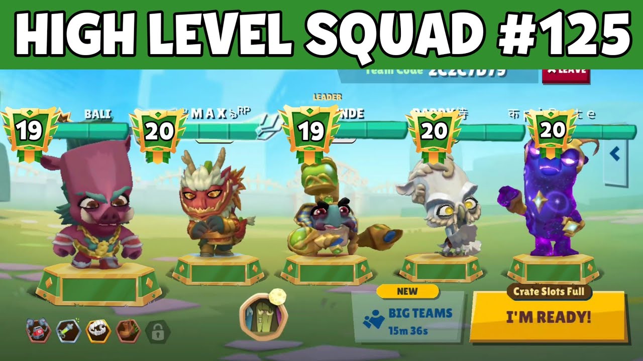 All New Characters High Level Squad | Zooba