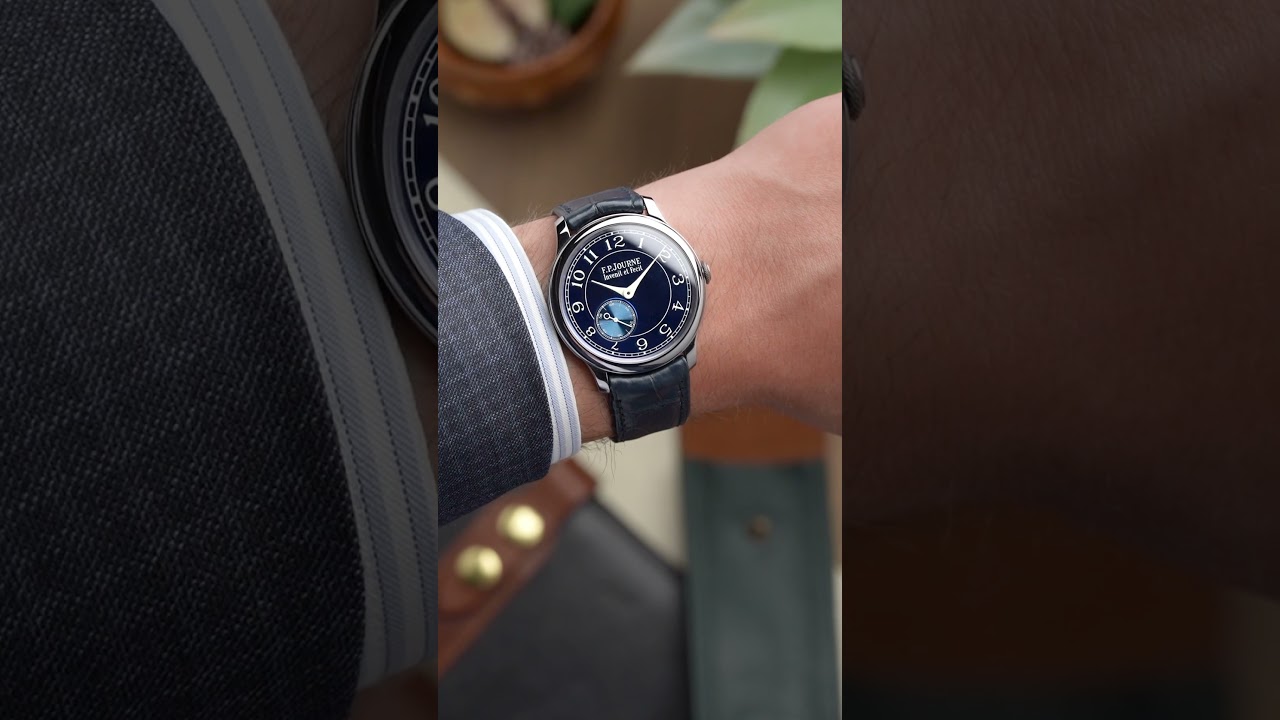 A stunning example of high horology, the F.P. Journe Chronometre Bleu a beautiful time-only watch!
