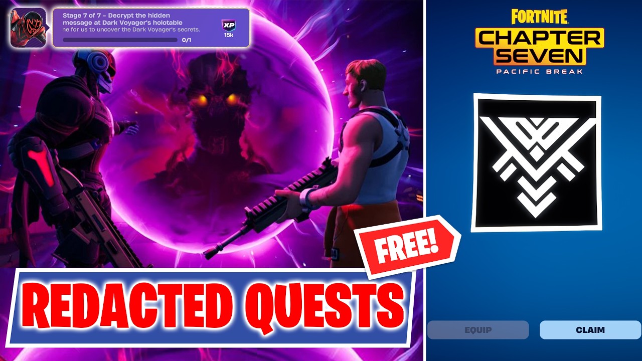 How to Unlock *FREE* The Foundation Banner Icon | Fortnite Chapter 7 Story Quest - Redacted