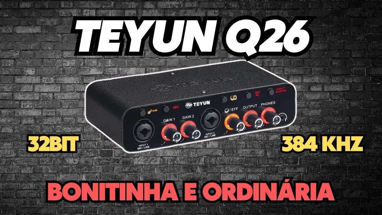 Interface Teyun Q26 Unboxing e Teste