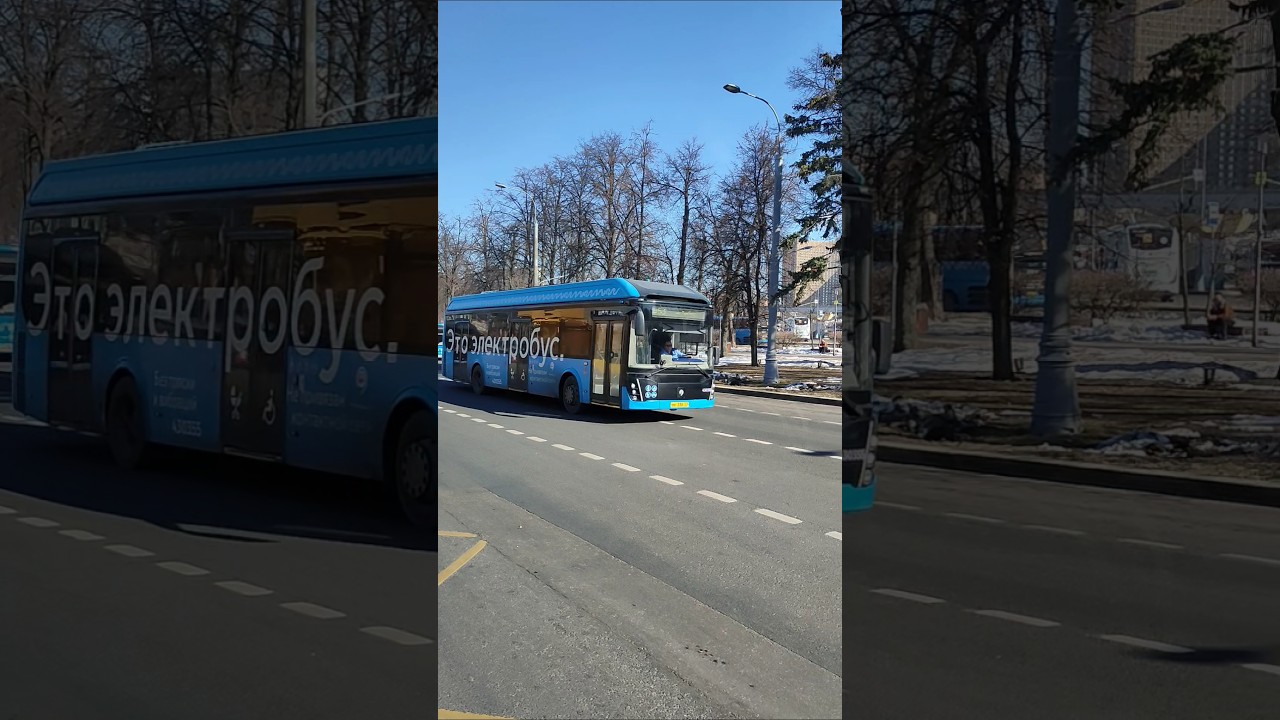 Электробус ЛиАЗ-6274 №430355 маршрут м53 21.03.2026