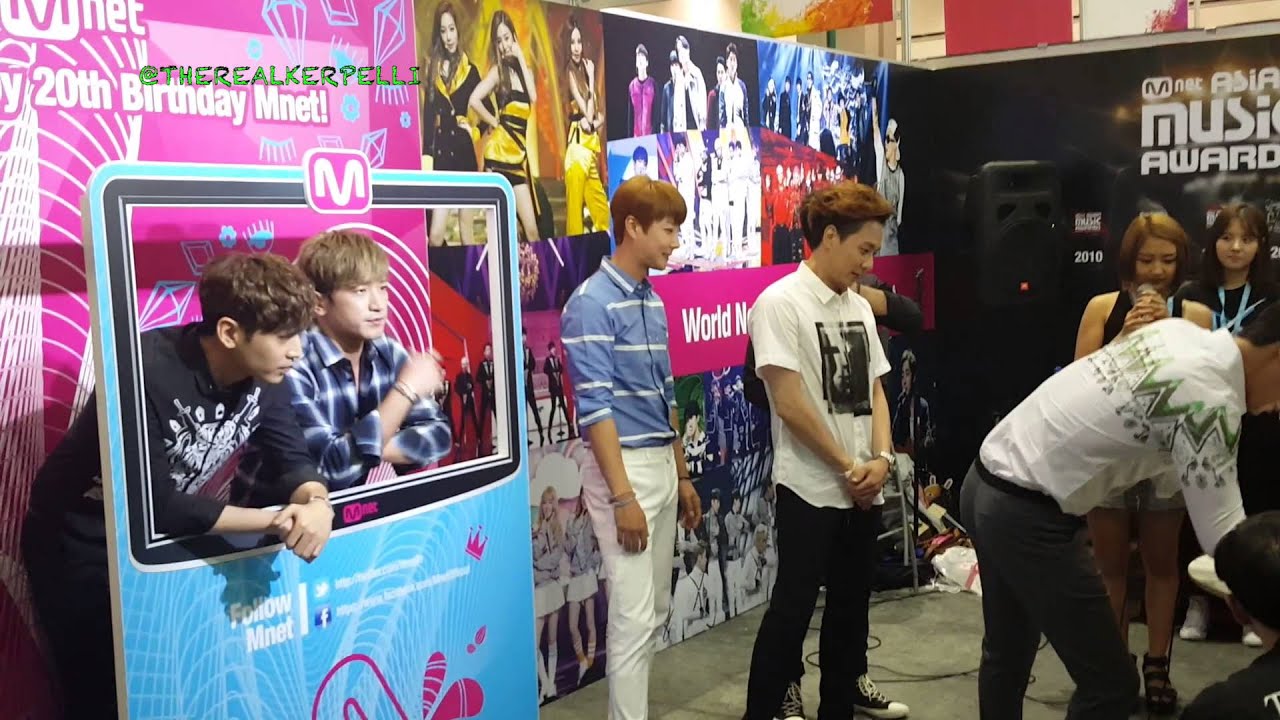 SHINHWA at the KCON MNET BOOTH