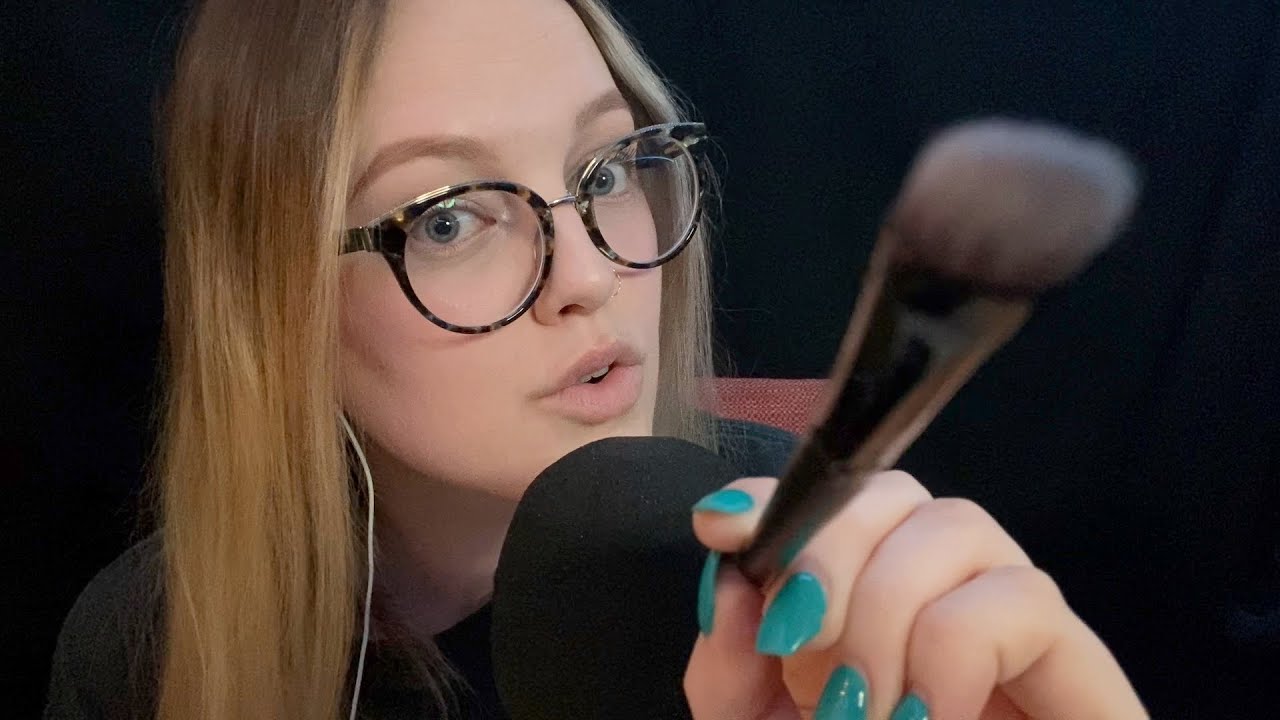ASMR - Tracing Your Face w Tongue Clicking - personal attention