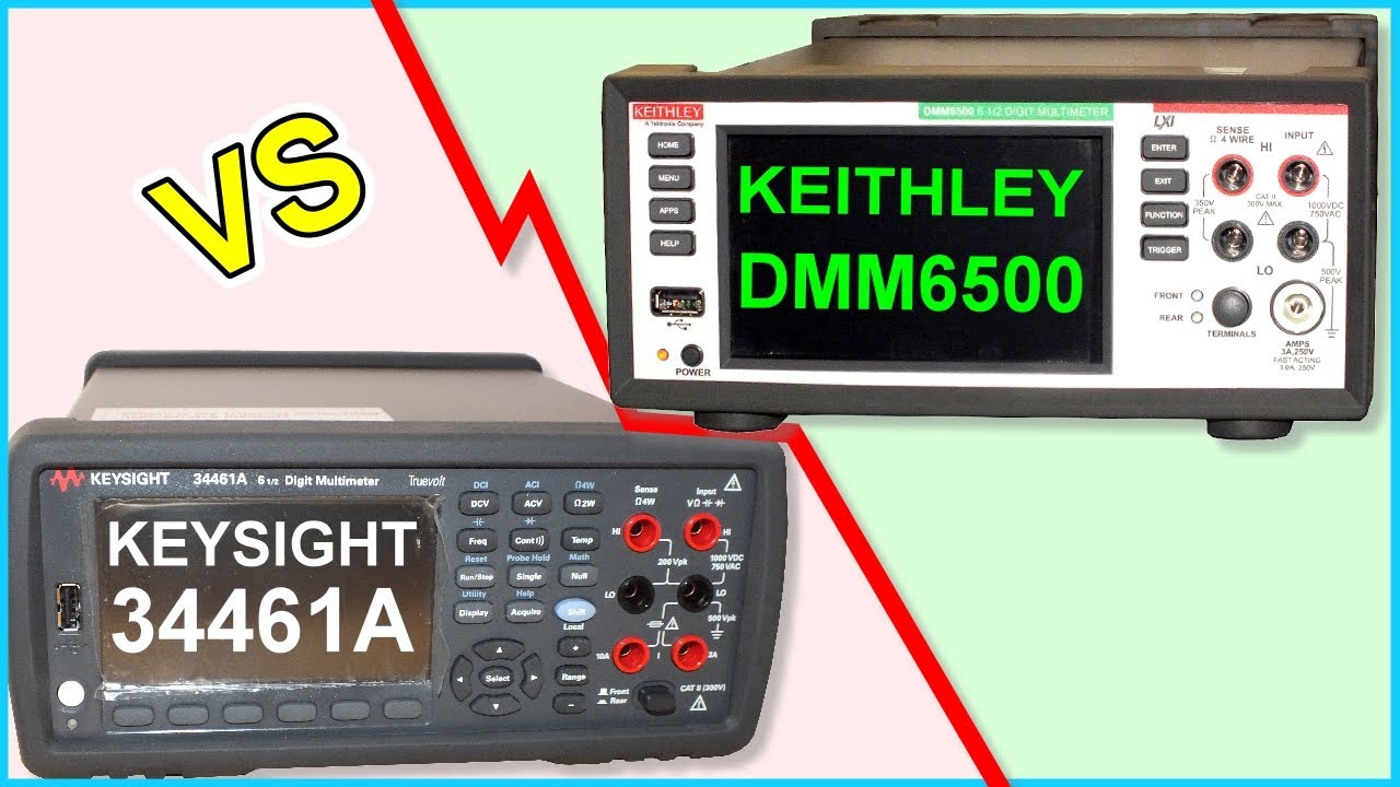 Keysight 34461A  vs  Keithley DMM6500 - Tischmultimeter im Vergleich | Kurzes Review