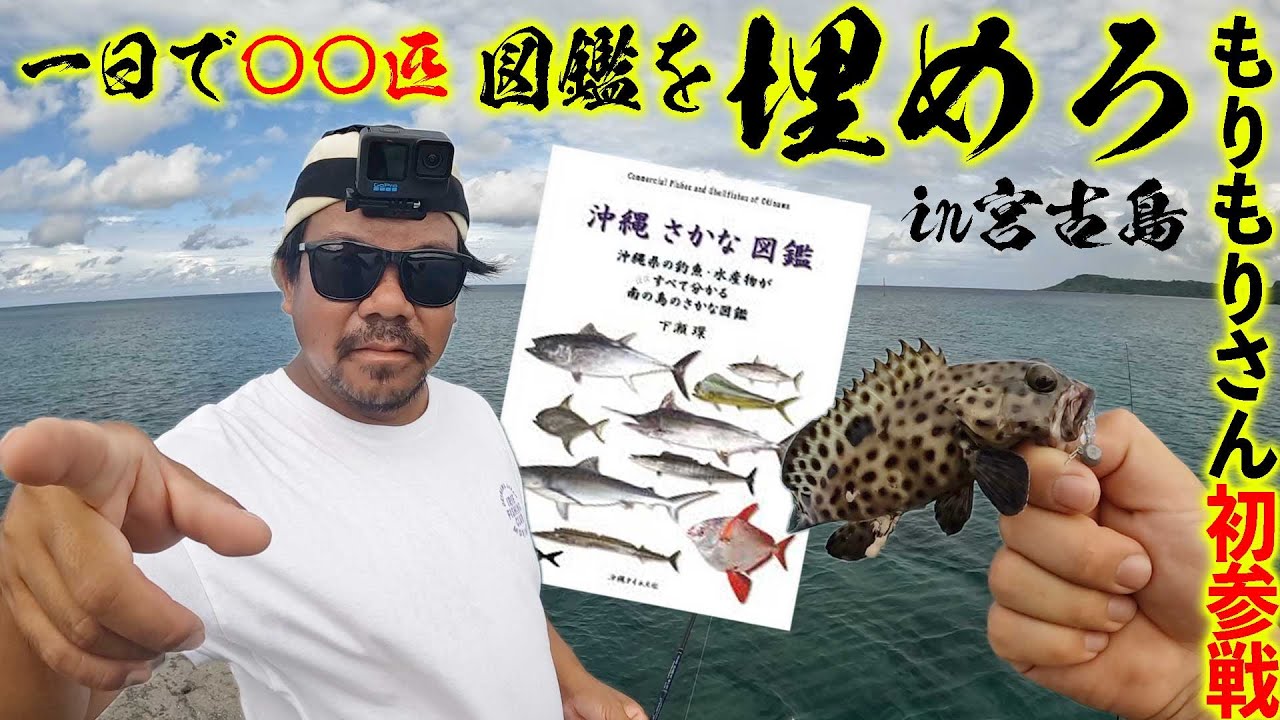 【釣り図鑑】沖縄最強漁師と釣りしたら1日で何種類釣り上げれる？？in 宮古島