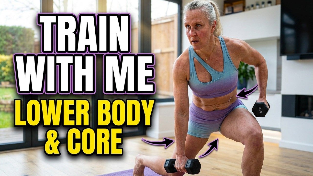 Train With Me: Lower Body & Core Workout 🔥 Legs, Glutes & Abs Strength