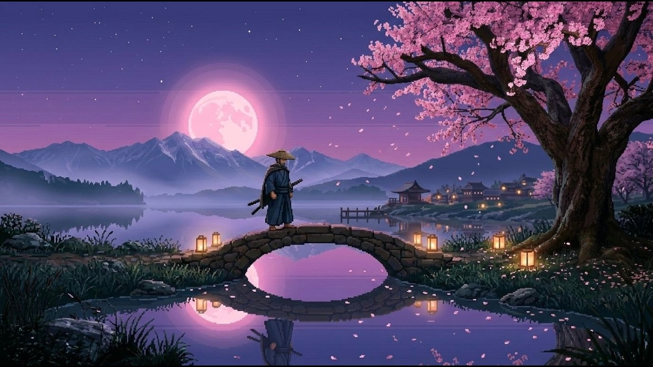 Rest, Traveler… Peaceful Samurai Garden | Water & Wind Ambience