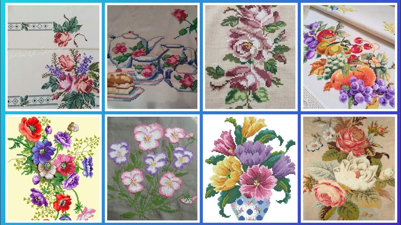 #1 Most Beautiful and Unique New Cross Stitch Patterns For Everything #CrossStitchDesign#Trend