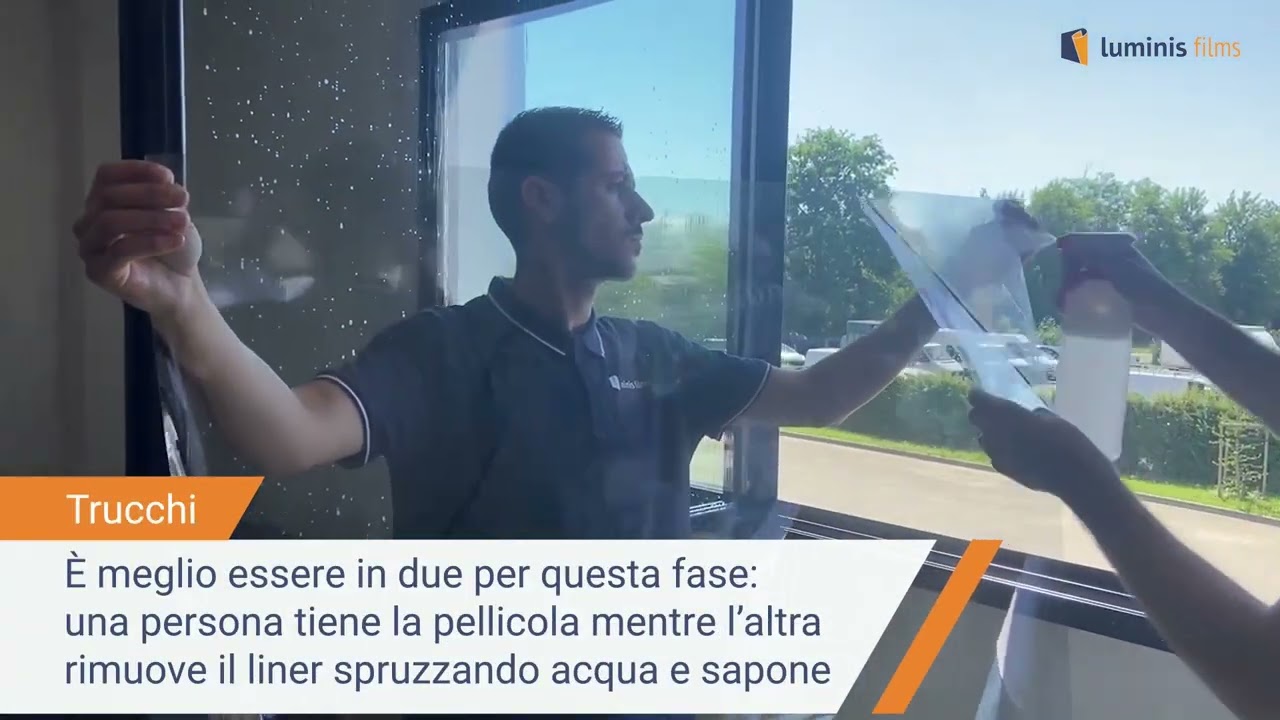 Come si applica la pellicola per finestre Luminis Films?