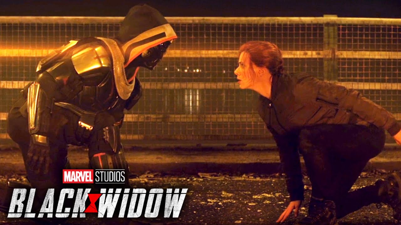 'Natasha Romanoff vs. Taskmaster Bridge Fight' Scene | Black Widow (2021) Movie Clip