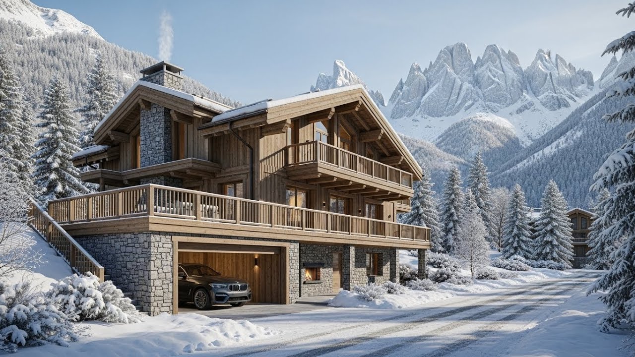 Luxury Alpine Chalet Tour ❄️ Ultra Luxury Mountain Home in the Alps #housetour