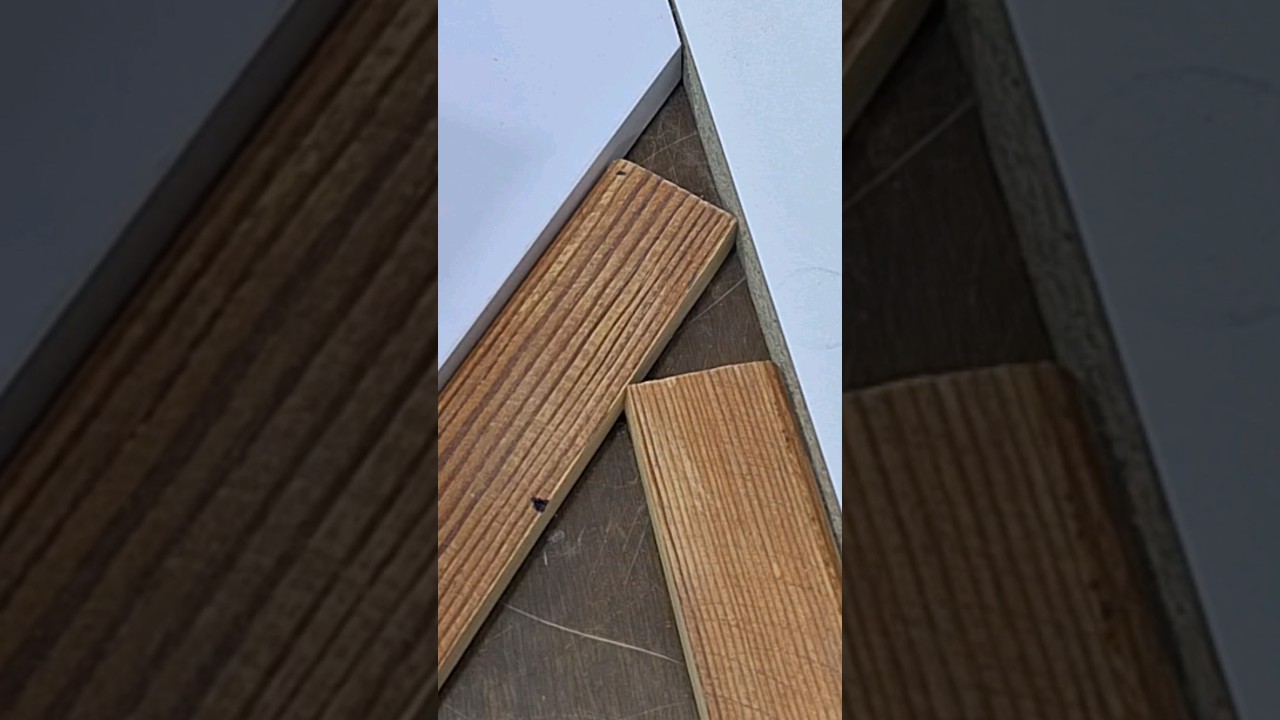 The Secret Of Perfect Cutting in Corner #howto #woodworking #tutorial #tips #shorts #youtubeshorts