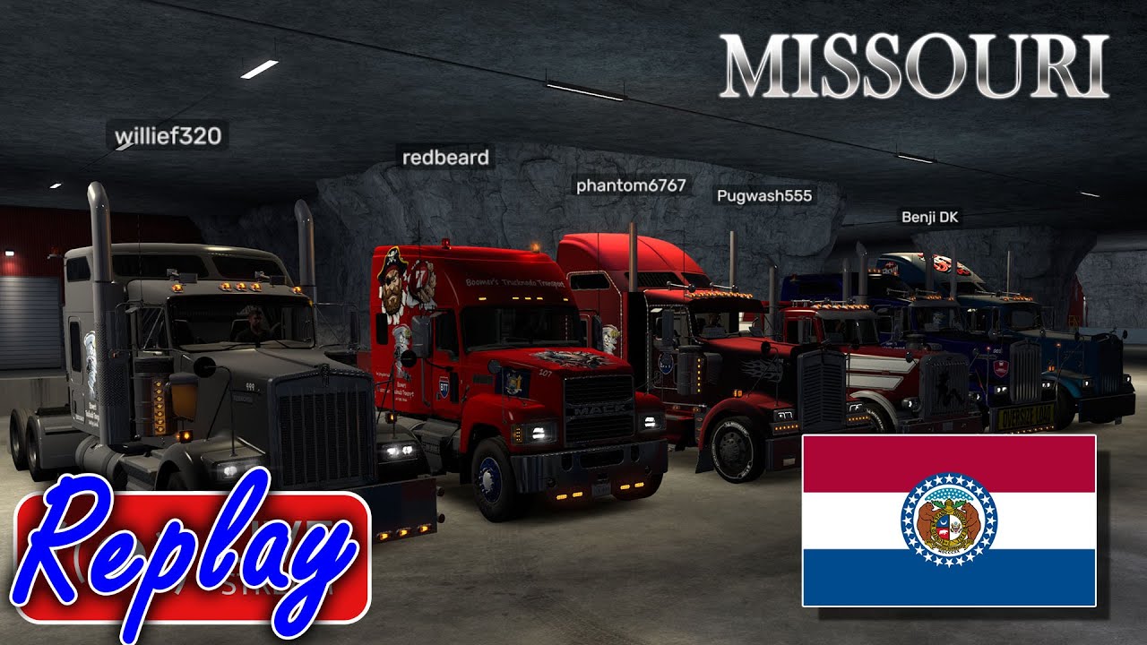 ATS Missouri DLC Release Convoy Stream Replay