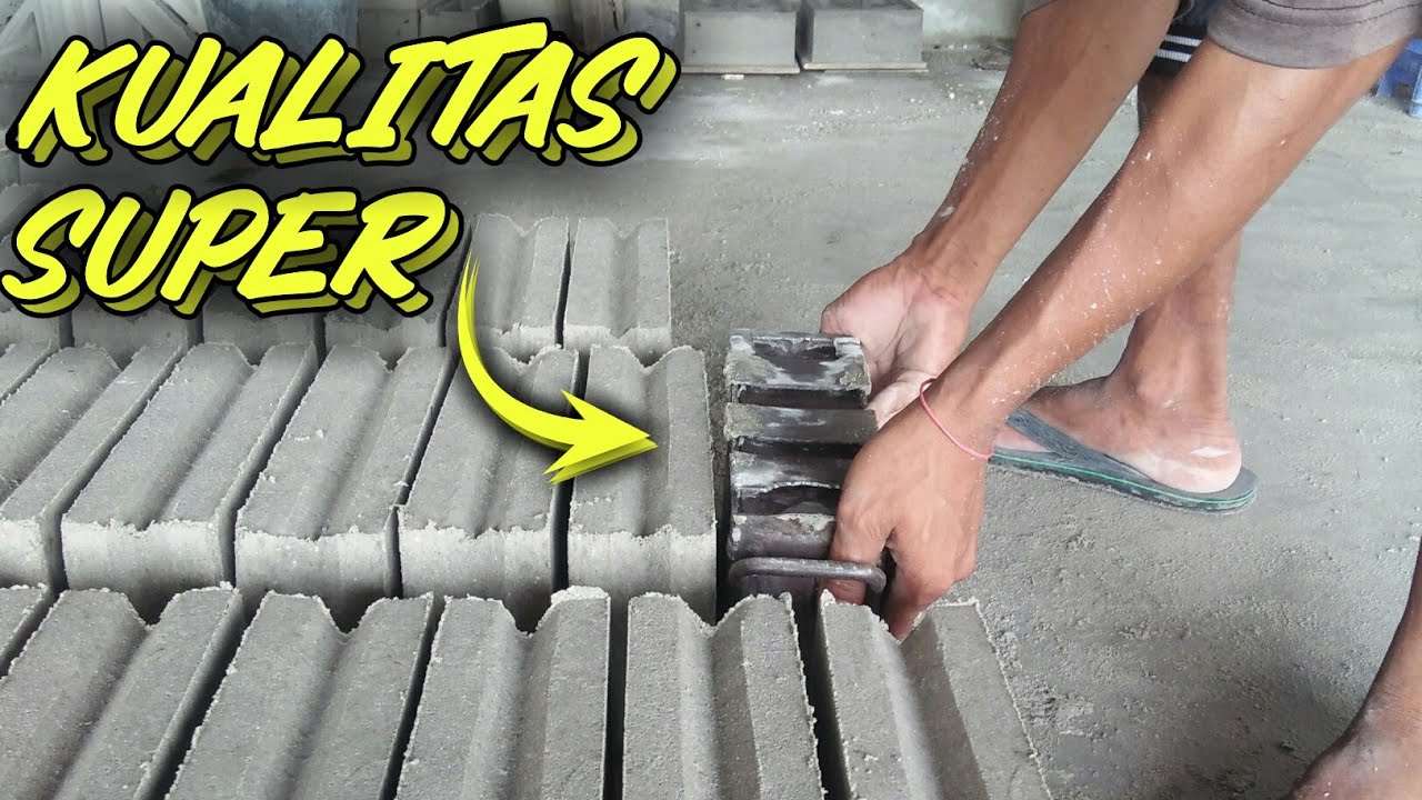 Cetak Batako Manual Cepat Tanpa Menggunakan Mesin Menghasilkan Kualitas Super