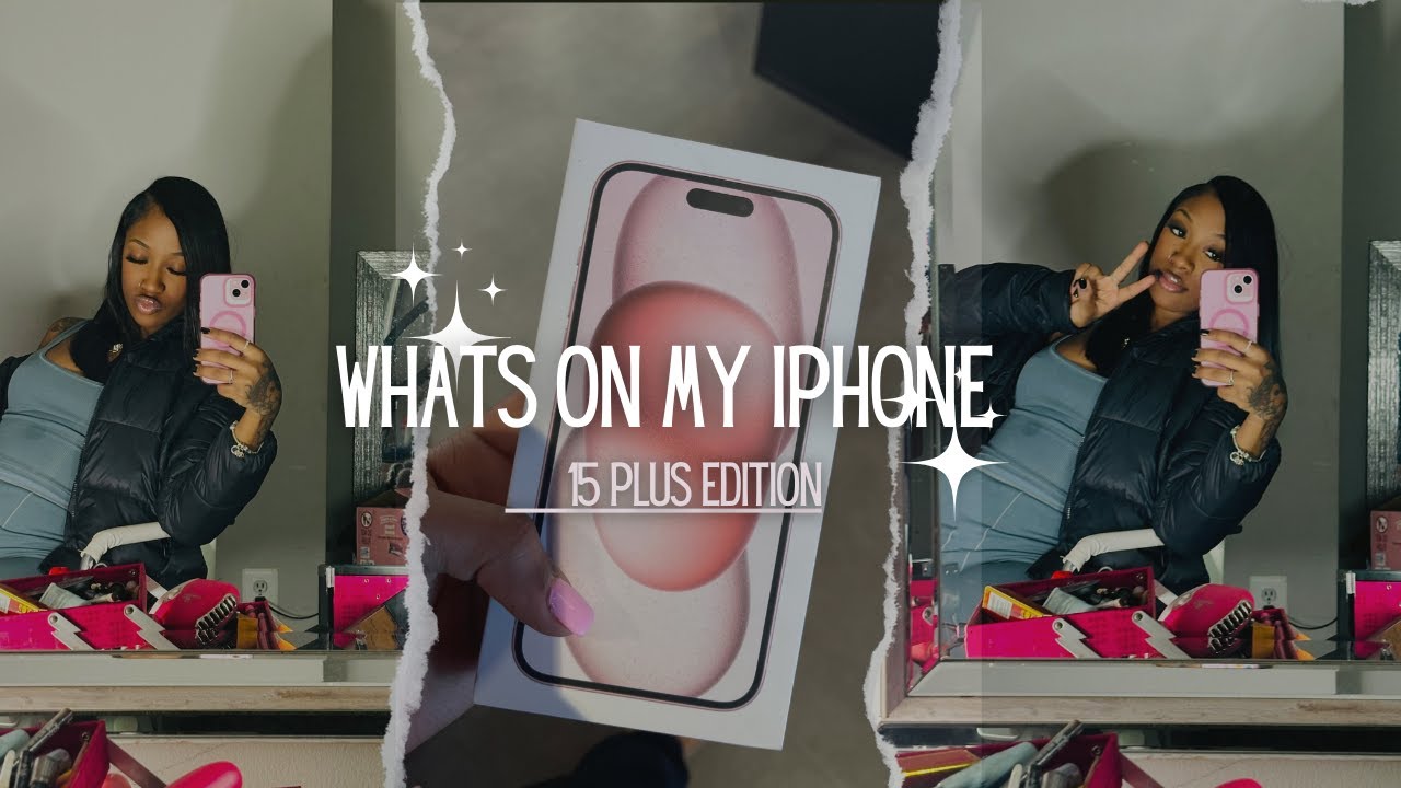 What's On My iPhone 15 plus ! *pink edition*