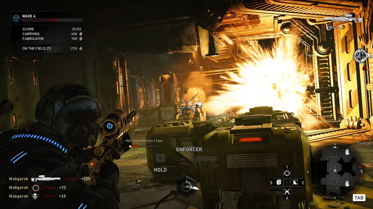 Horde Frenzy (2-man) - Abyss as Marksman + Tactician [Gears 5]
