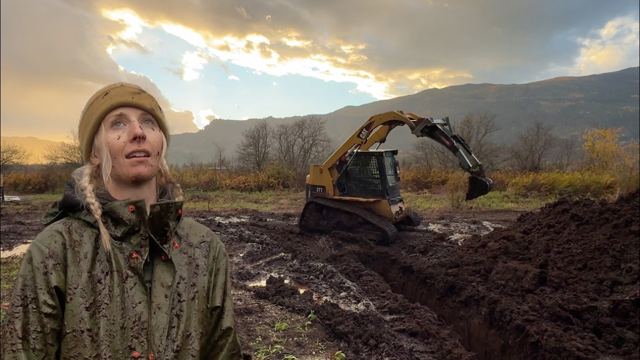 Digging 600' Of Trenches At The Worst Time Of Year (What were we thinking...)