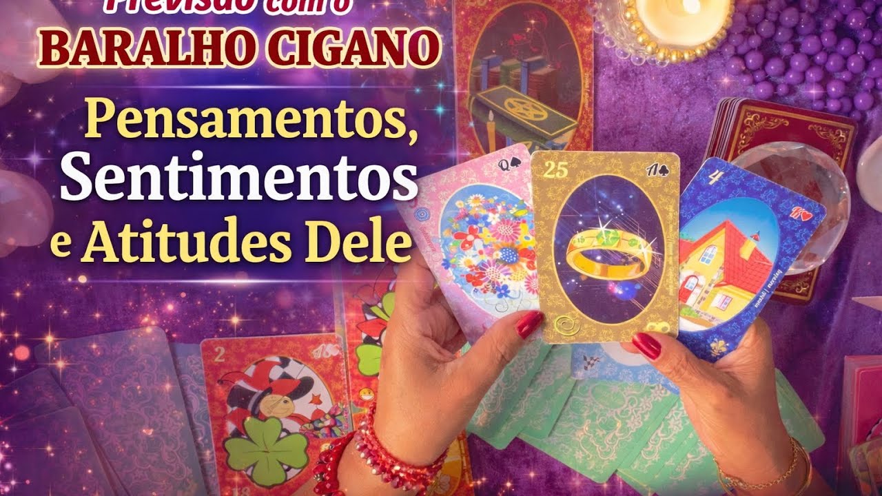O QUÊ ELE PENSA  E SENTE SOBRE MIM ? Como ele/a PRETENDE agir ? Cigana responde 