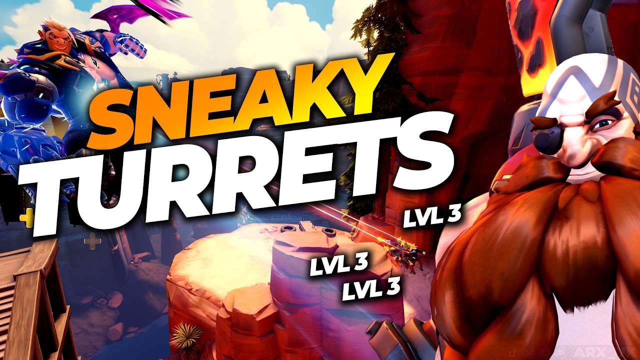 Hiding my LEVEL 3 TURRETS to Catch them off guard! (Overwatch Stadium)