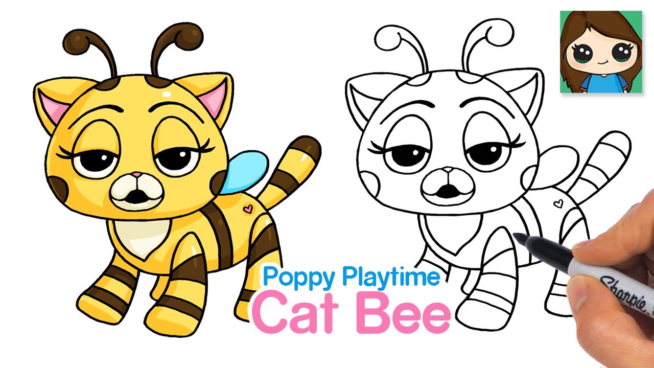 How to Draw Cat Bee | Poppy Playtime