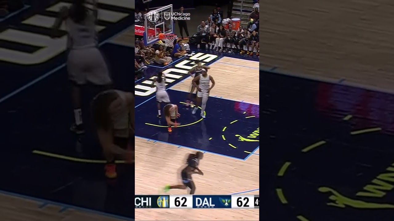 🔥 Angel Reese TOUGH spin move & finish! Chicago Sky vs Dallas Wings #shorts #short #wnba #angelreese