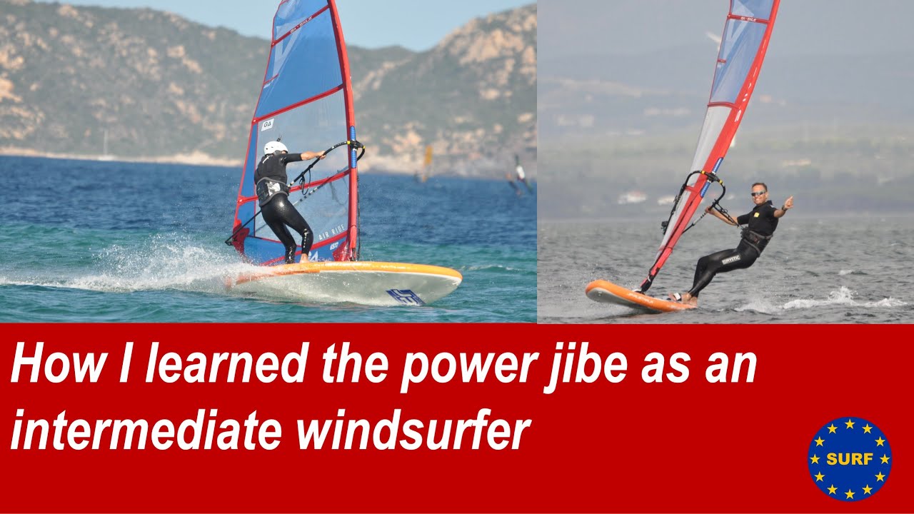 learn the power jibe as intermediate windsurfer